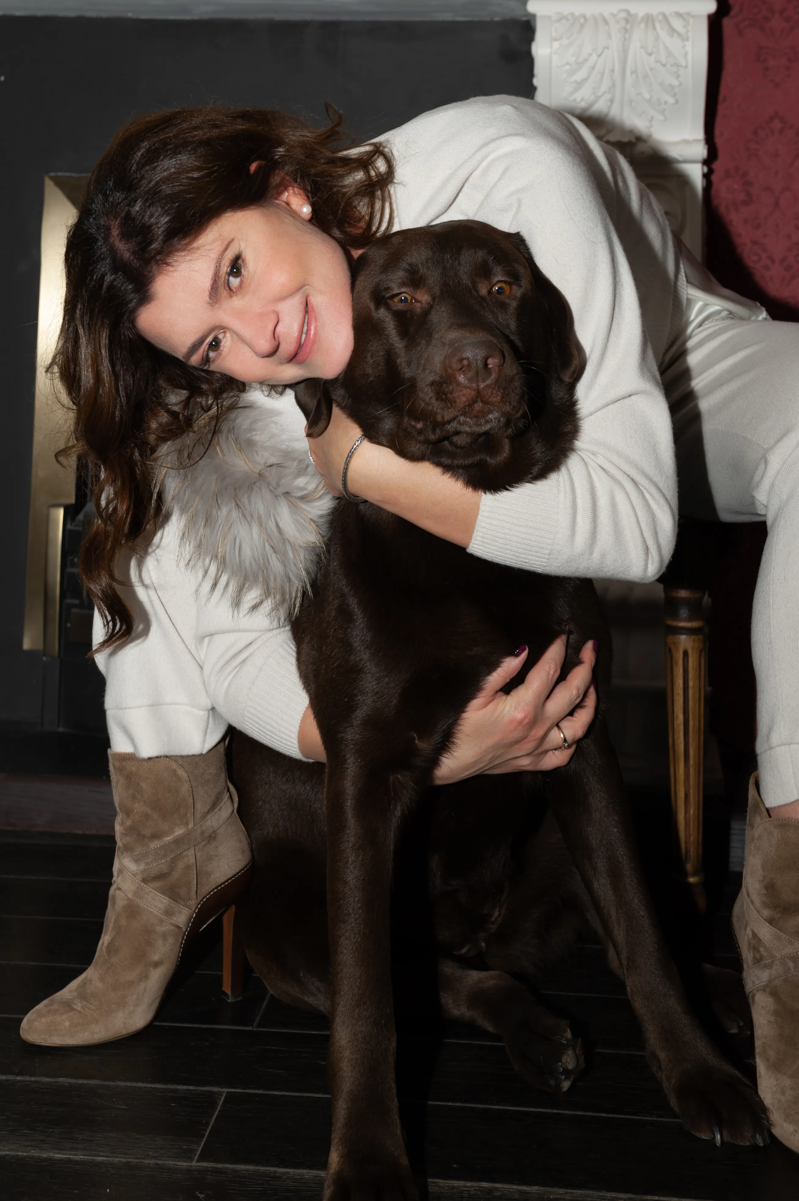 Zetta, the therapy-assistant Labrador